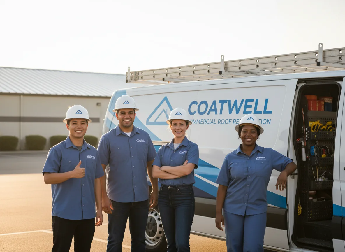 Commercial roof coating company in Oilton, OK